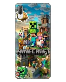 Чохол для Sony Xperia L3 з картинкою «Замок Minecraft»