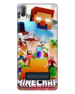 Чохол для Sony Xperia L3 з картинкою «Minecraft герої гри»