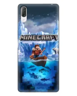Чохол для Sony Xperia L3 з картинкою «Minecraft льодянийсвіт»