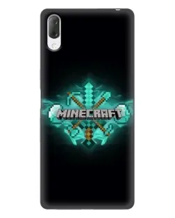 Чохол для Sony Xperia L3 з картинкою «Minecraft Diamond лого»