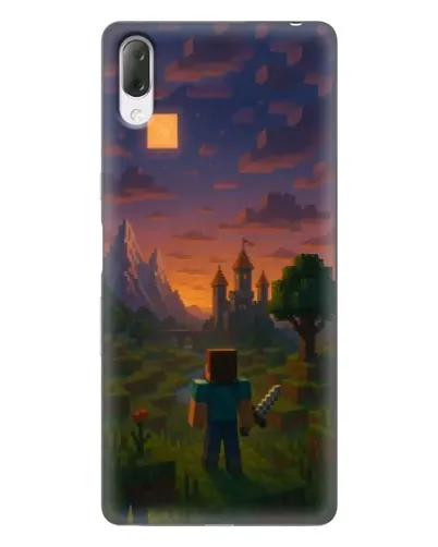 Чехол для Sony Xperia L3 с картинкой «Стив у башни» Чехол для Sony Xperia L3 с картинкой «Стив у башни»
