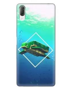 Чохол для Sony Xperia L3 з картинкою «Черепаха Minecraft»