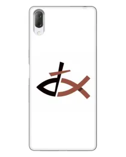 Чехол для Sony Xperia L3 с картинкой «Рыба и крест»