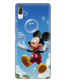 Чехол для Sony Xperia L3 с картинкой «Mickey и мыльные пузыри»