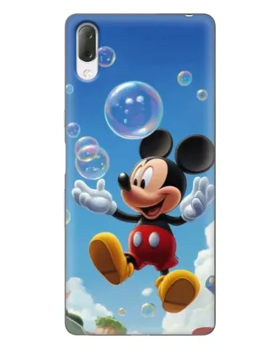 Чехол для Sony Xperia L3 с картинкой «Mickey и мыльные пузыри»
