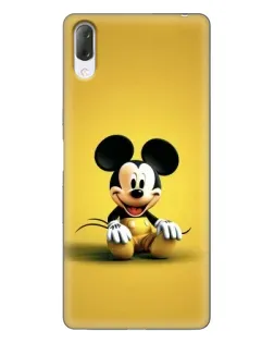 Чехол для Sony Xperia L3 с картинкой «Микки на желтом»