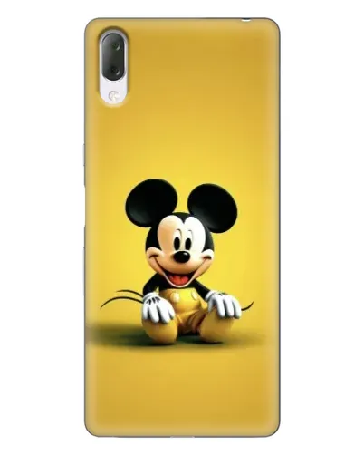 Чехол для Sony Xperia L3 с картинкой «Микки на желтом»