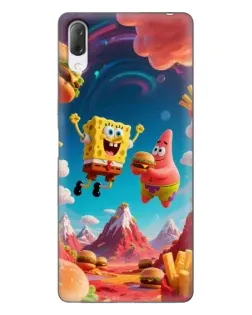 Чехол для Sony Xperia L3 с картинкой «Космический фастфуд»