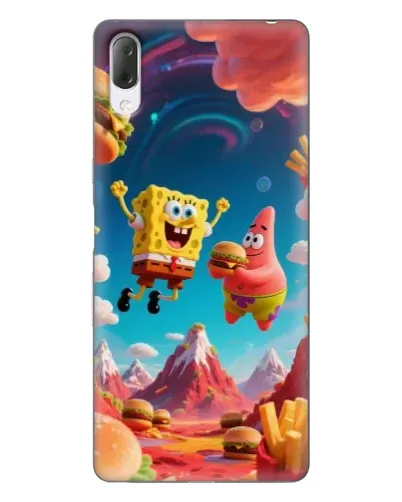Чехол для Sony Xperia L3 с картинкой «Космический фастфуд»