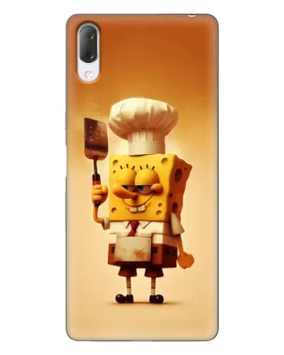 Чехол для Sony Xperia L3 с картинкой «Губка Боб повар»