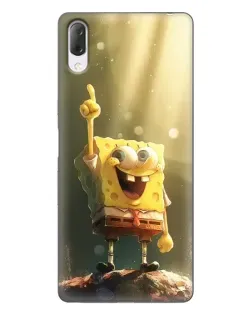Чехол для Sony Xperia L3 с картинкой «Сияющий Спанч Боб»
