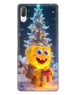 Чехол для Sony Xperia L3 с картинкой «Рождественский Спанч Боб»