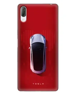 Чехол для Sony Xperia L3 с картинкой «Tesla Top View»