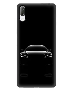 Чехол для Sony Xperia L3 с картинкой «Силуэт Tesla Night»