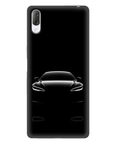 Чехол для Sony Xperia L3 с картинкой «Силуэт Tesla Night»