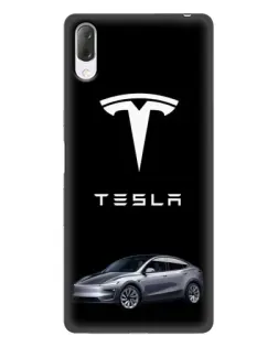 Чехол для Sony Xperia L3 с картинкой «Tesla Model Y»