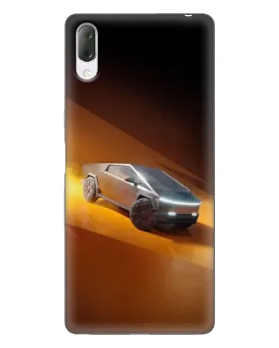 Чехол для Sony Xperia L3 с картинкой «Cybertruck в пустыне»