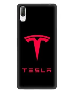 Чехол для Sony Xperia L3 с картинкой «Tesla Red Logo»