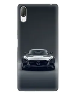Чехол для Sony Xperia L3 с картинкой «Mercedes на черном»