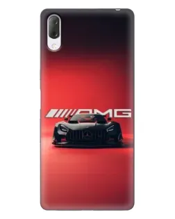 Чехол для Sony Xperia L3 с картинкой «Mercedes AMG — красная линия»