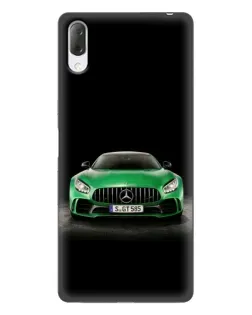 Чехол для Sony Xperia L3 с картинкой «Mercedes — неоновый лого»