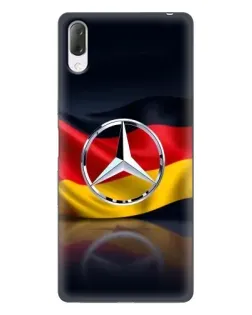 Чехол для Sony Xperia L3 с картинкой «Mercedes — флаг Германии»