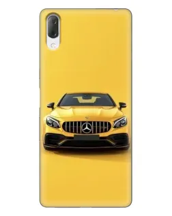 Чехол для Sony Xperia L3 с картинкой «Желтый Mercedes GT»