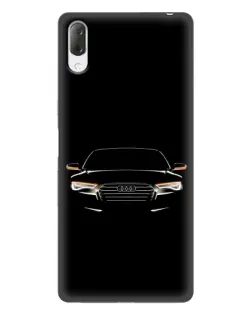 Чехол для Sony Xperia L3 с картинкой «Audi — ночной контур»