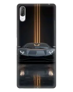 Чехол для Sony Xperia L3 с картинкой «Lamborghini золотые линии»