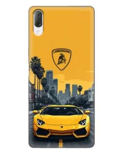 Чехол для Sony Xperia L3 с картинкой «Желтый Lamborghini город» Чехол для Sony Xperia L3 с картинкой «Желтый Lamborghini город»