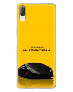 Чехол для Sony Xperia L3 с картинкой «Lamborghini Huracan черный»