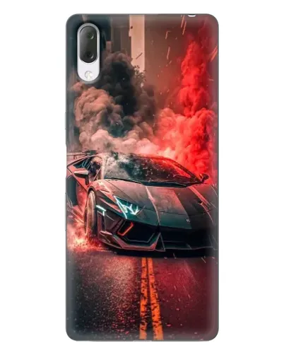 Чехол для Sony Xperia L3 с картинкой «Lamborghini красный дым» Чехол для Sony Xperia L3 с картинкой «Lamborghini красный дым»