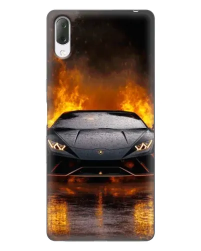 Чехол для Sony Xperia L3 с картинкой «Lamborghini в огне» Чехол для Sony Xperia L3 с картинкой «Lamborghini в огне»
