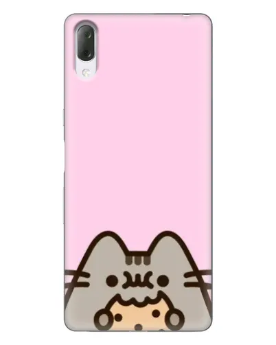 Чехол для Sony Xperia L3 с картинкой «Pusheen и печенье»