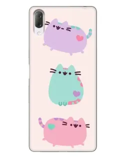 Чохол для Sony Xperia L3 з картинкою «Pusheen тріо» Чохол для Sony Xperia L3 з картинкою «Pusheen тріо»