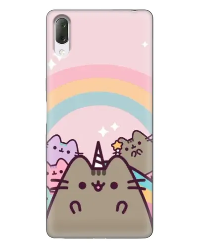 Чехол для Sony Xperia L3 с картинкой «Единорог Pusheen»