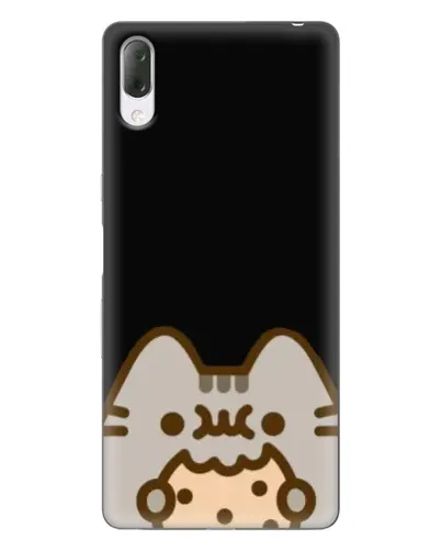 Чехол для Sony Xperia L3 с картинкой «Пушин на черном»