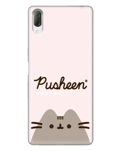 Чехол для Sony Xperia L3 с картинкой «Pusheen логотип»