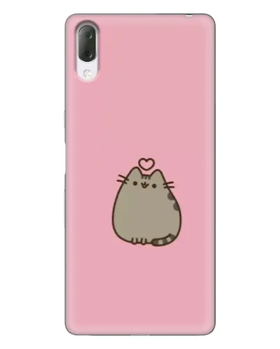 Чехол для Sony Xperia L3 с картинкой «Pusheen сердце»