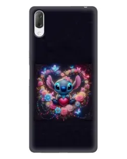 Чохол для Sony Xperia L3 з картинкою «Stitch у квітах»