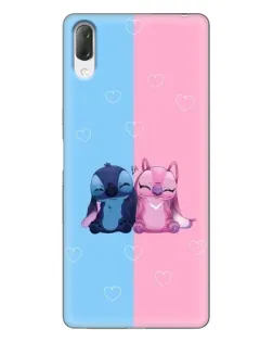 Чохол для Sony Xperia L3 з картинкою «Stitch та Angel Love»