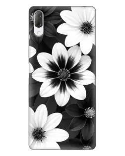 Чехол для Sony Xperia L3 с картинкой «Монохромные астры» Чехол для Sony Xperia L3 с картинкой «Монохромные астры»