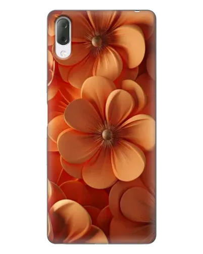 Чехол для Sony Xperia L3 с картинкой «Оранжевый макро цветок»
