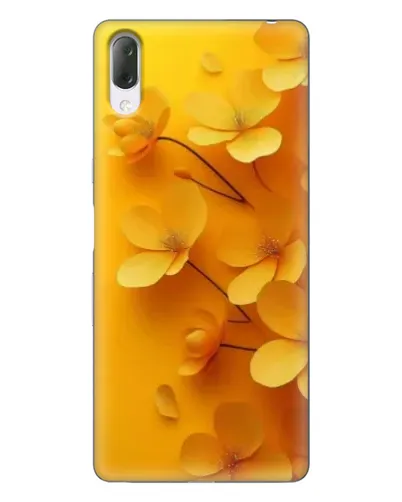 Чехол для Sony Xperia L3 с картинкой «Золотые лепестки»