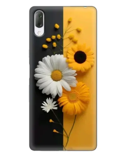 Чехол для Sony Xperia L3 с картинкой «Подсолнух и ромашка»