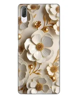 Чехол для Sony Xperia L3 с картинкой «Белие бумажние цвети» Чехол для Sony Xperia L3 с картинкой «Белие бумажние цвети»