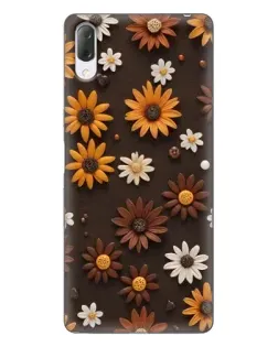 Чехол для Sony Xperia L3 с картинкой «Узор из маленьких подсолнухов» Чехол для Sony Xperia L3 с картинкой «Узор из маленьких подсолнухов»