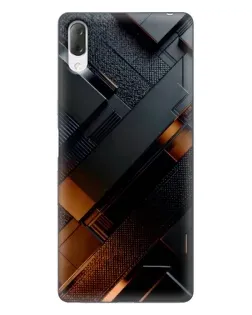 Чехол для Sony Xperia L3 с картинкой «Черные геометрические блоки»