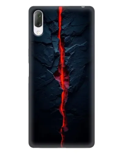 Чехол для Sony Xperia L3 с картинкой «Kрасная лавовая трещина» Чехол для Sony Xperia L3 с картинкой «Kрасная лавовая трещина»