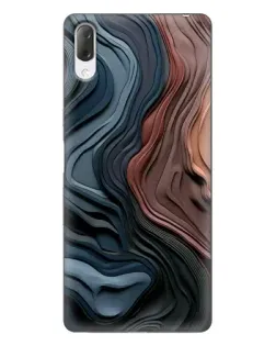 Чехол для Sony Xperia L3 с картинкой «Цветные волны каньона»